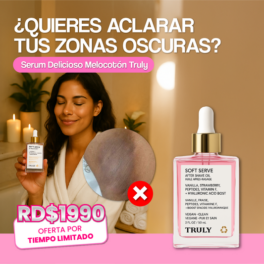 Aceite truly para una piel brillante